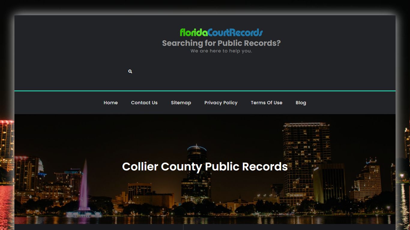 Collier County Public Records | Searching for Public Records?